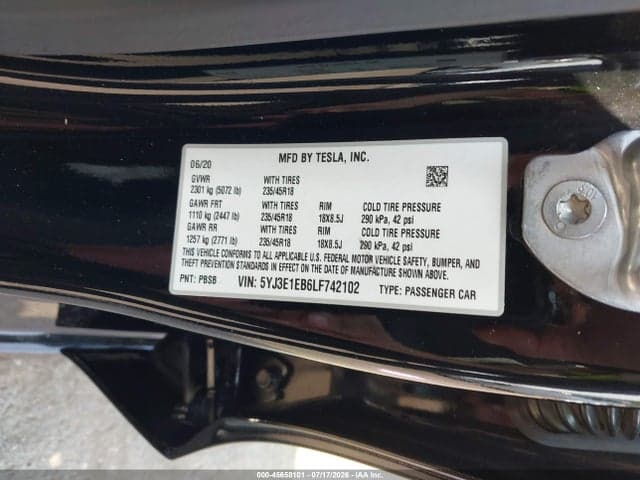 2020 TESLA MODEL 3 LONG RANGE DUAL MOTOR ALL-WHEEL DRIVE 9