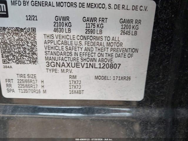 2022 CHEVROLET EQUINOX AWD LT 9
