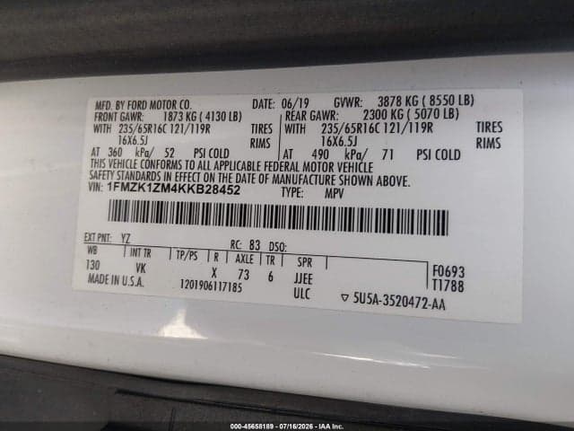 2019 FORD TRANSIT-150 XL 9