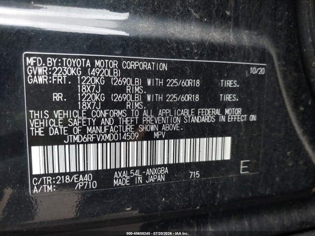 2021 TOYOTA RAV4 HYBRID LIMITED 9