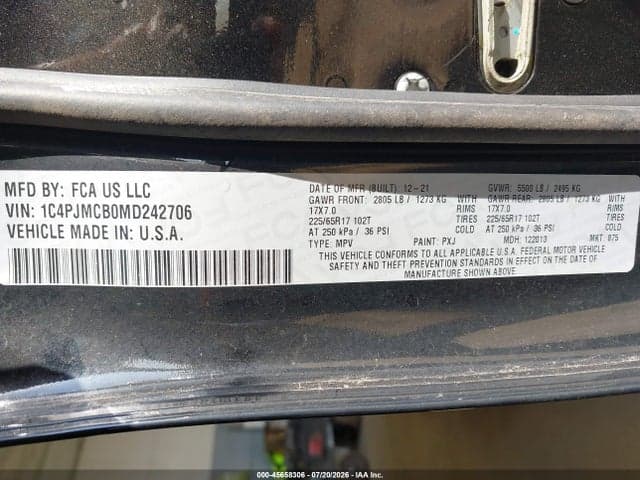 2021 JEEP CHEROKEE LATITUDE 4X4 9