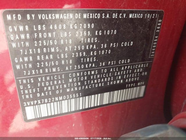 2022 VOLKSWAGEN TAOS 1.5T SE 9