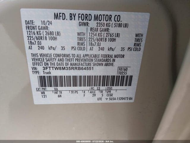 2024 FORD MAVERICK LARIAT 9