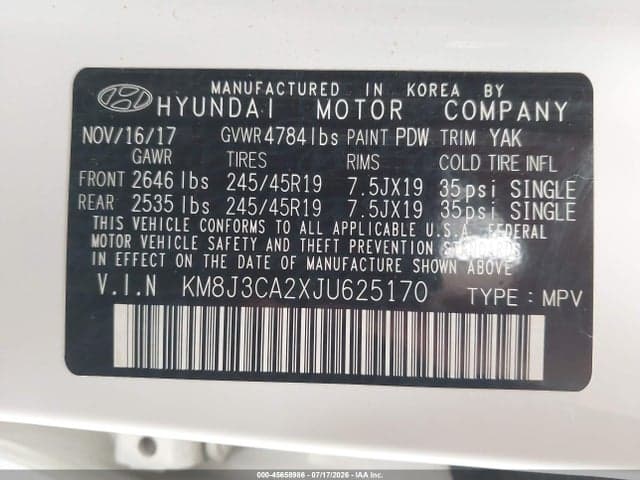 2018 HYUNDAI TUCSON VALUE 9