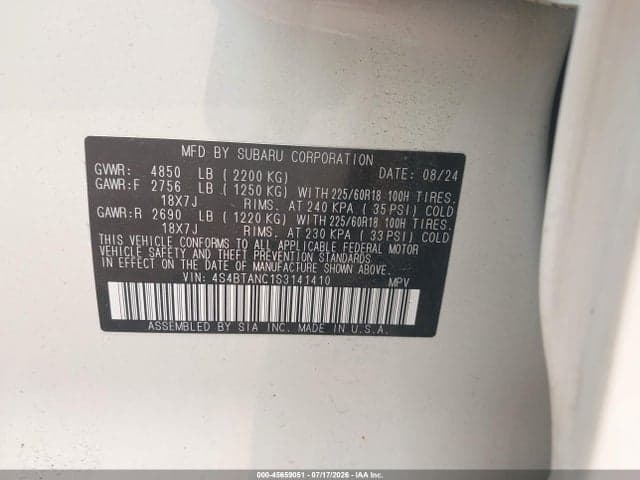 2025 SUBARU OUTBACK LIMITED 9