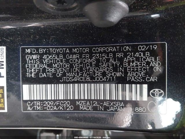 2020 TOYOTA COROLLA SE/NIGHT SHADE 9