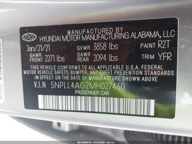 2021 HYUNDAI ELANTRA SE 5