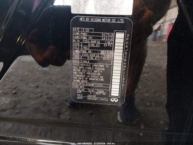 2021 INFINITI QX50 SENSORY AWD 9
