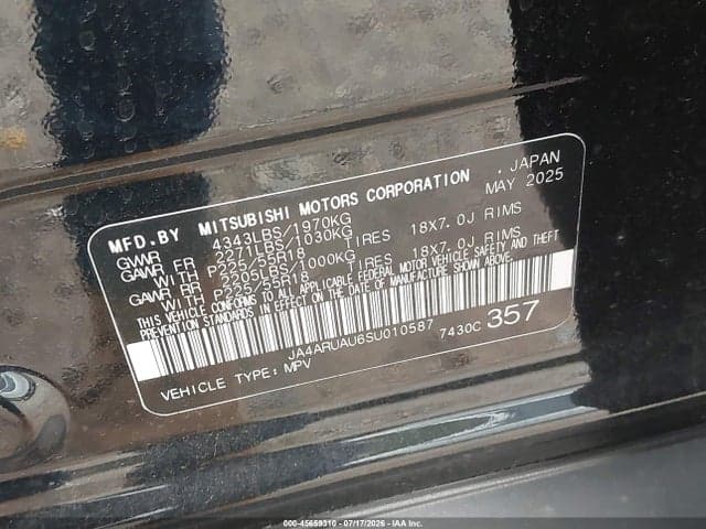 2025 MITSUBISHI OUTLANDER SPORT 2.0 ES AWC 9