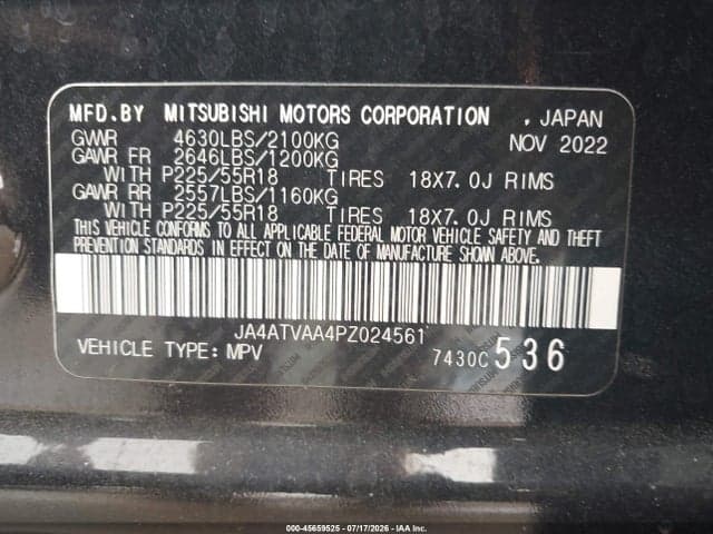 2023 MITSUBISHI ECLIPSE CROSS LE S-AWC 9
