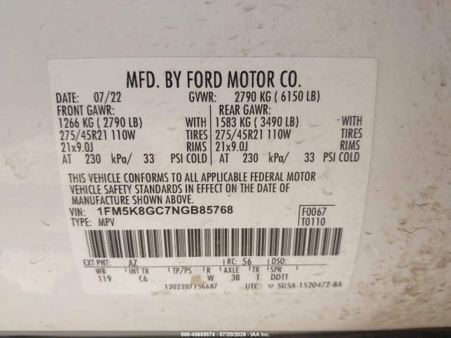 2022 FORD EXPLORER ST 9