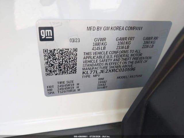 2024 CHEVROLET TRAX FWD 2RS 9