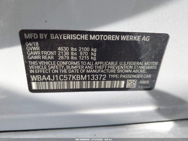 2019 BMW 430I GRAN COUPE 9