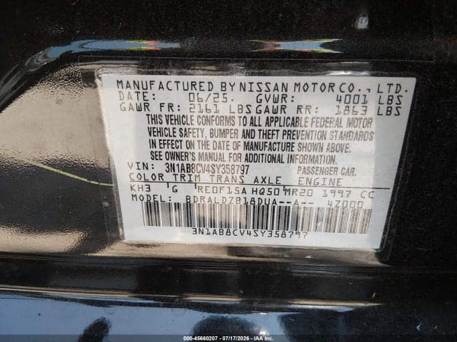 2025 NISSAN SENTRA SV 9