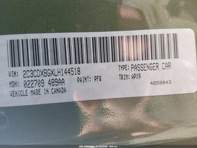 2020 DODGE CHARGER SXT RWD 9