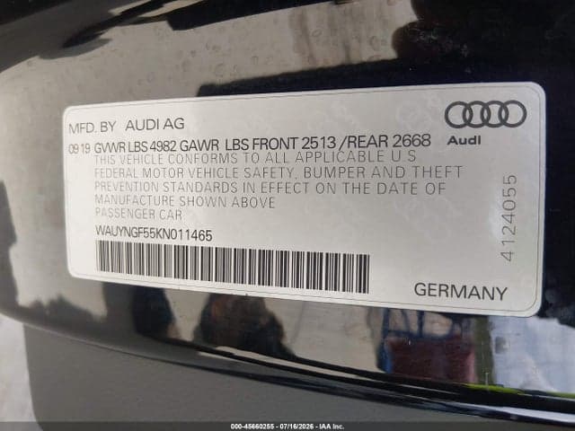 2019 AUDI A5 45 PREMIUM 9