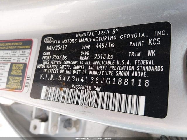 2018 KIA OPTIMA EX 9