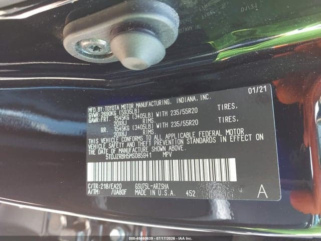 2021 TOYOTA HIGHLANDER XSE 9