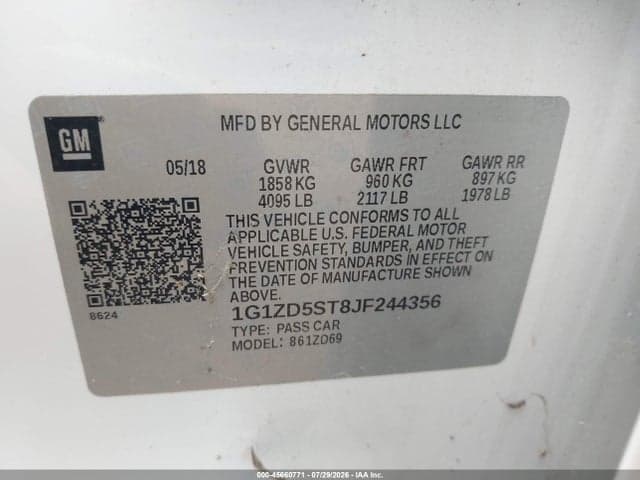 2018 CHEVROLET MALIBU LT 9