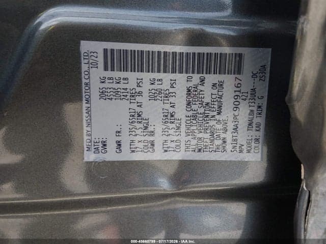 2023 NISSAN ROGUE S FWD 9