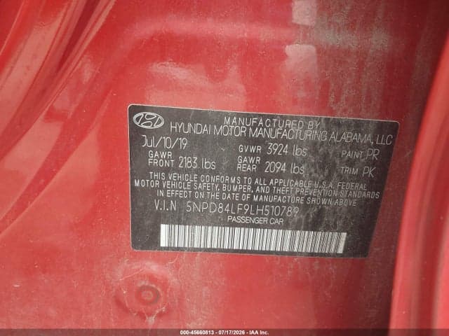 2020 HYUNDAI ELANTRA SEL 9