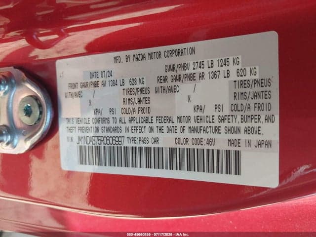 2024 MAZDA MX-5 MIATA SPORT 9