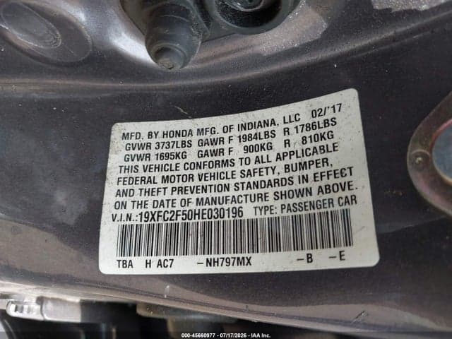 2017 HONDA CIVIC LX 9