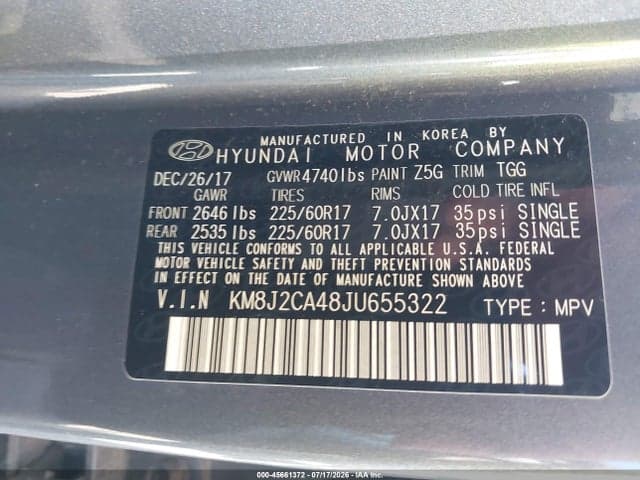 2018 HYUNDAI TUCSON SE 9