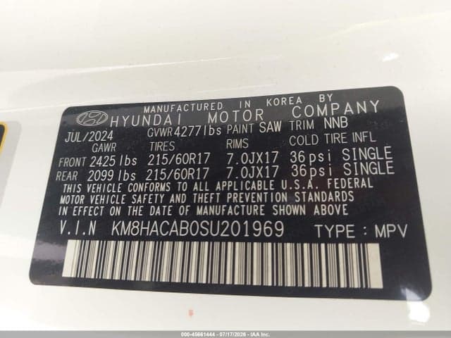2025 HYUNDAI KONA SE 9