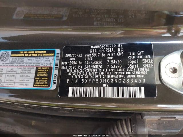 2022 KIA TELLURIDE SX 9