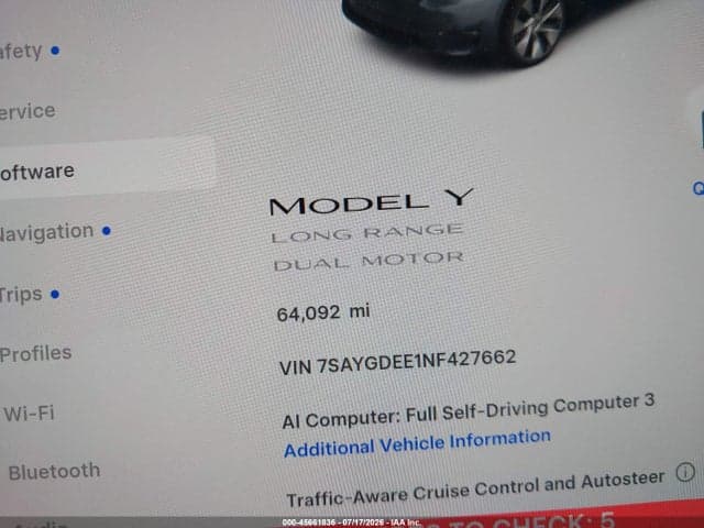 2022 TESLA MODEL Y LONG RANGE DUAL MOTOR ALL-WHEEL DRIVE 7
