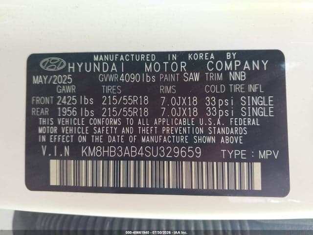 2025 HYUNDAI KONA SEL 9