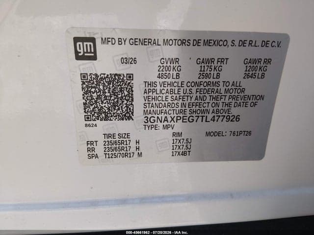 2026 CHEVROLET EQUINOX AWD LT 10