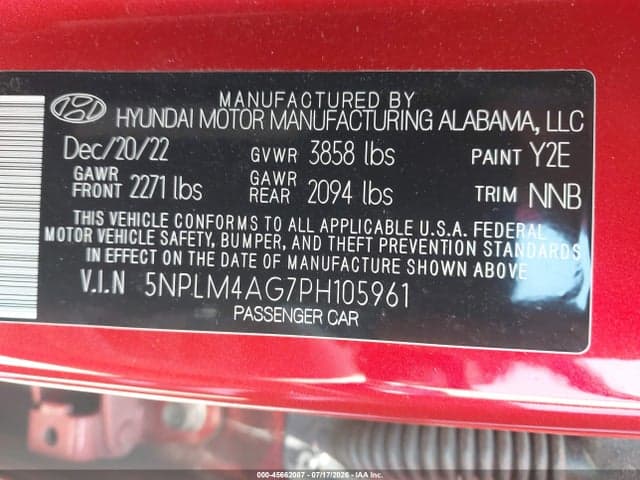 2023 HYUNDAI ELANTRA SEL 9