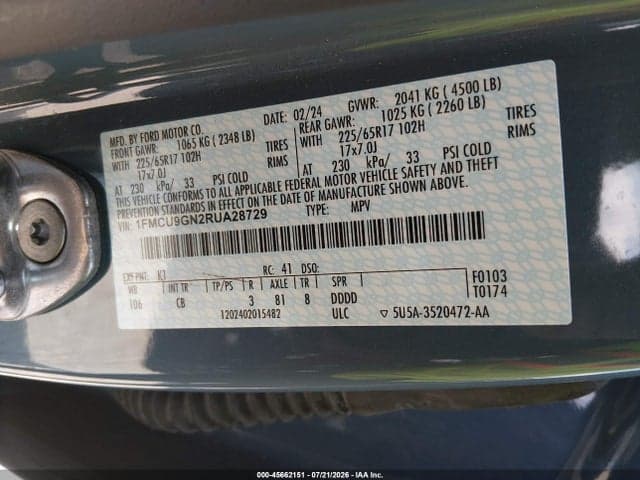 2024 FORD ESCAPE ACTIVE 9