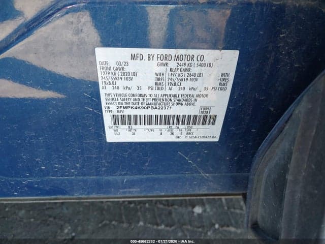 2023 FORD EDGE TITANIUM 9