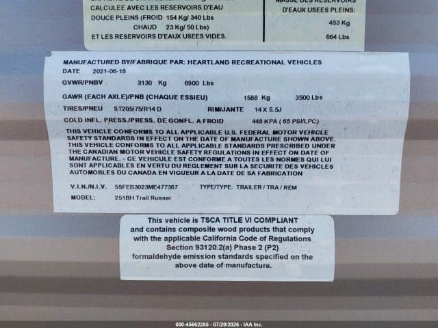 2021 HEARTLAND RV OTHER 9
