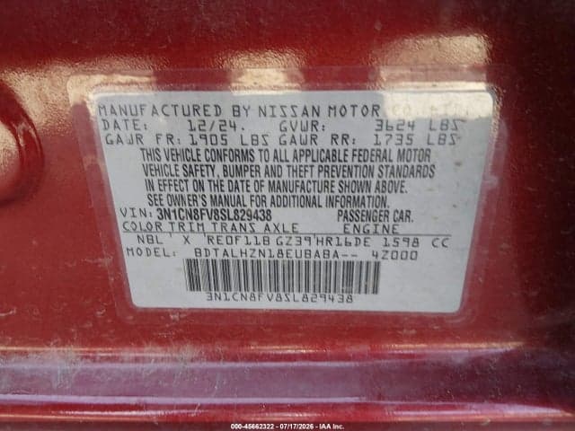 2025 NISSAN VERSA 1.6 SR 9