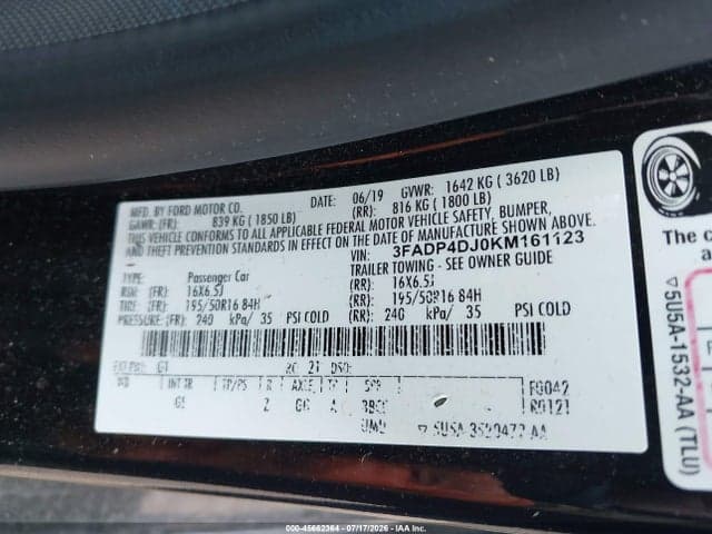 2019 FORD FIESTA ST LINE 9