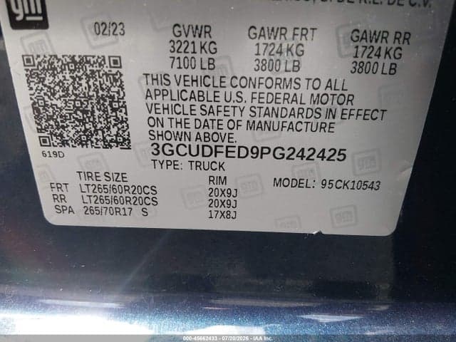 2023 CHEVROLET SILVERADO 1500 4WD SHORT BED LT TRAIL BOSS 9