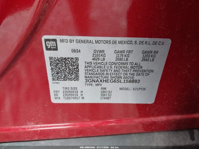2025 CHEVROLET EQUINOX FWD LT 9
