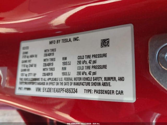 2023 TESLA MODEL 3 REAR-WHEEL DRIVE 9