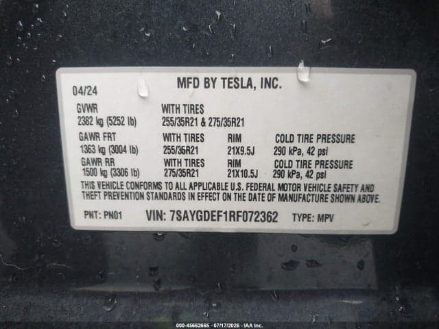 2024 TESLA MODEL Y PERFORMANCE DUAL MOTOR ALL-WHEEL DRIVE 9