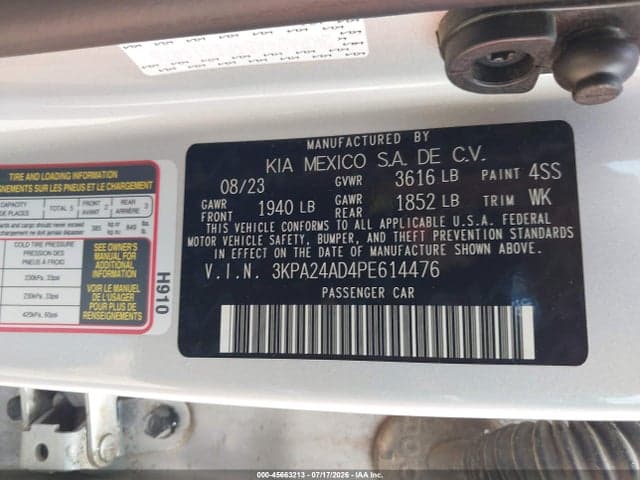 2023 KIA RIO S 9