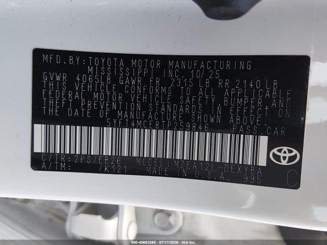 2026 TOYOTA COROLLA XSE 9