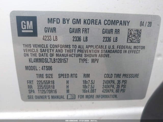 2020 BUICK ENCORE GX FWD SELECT 9
