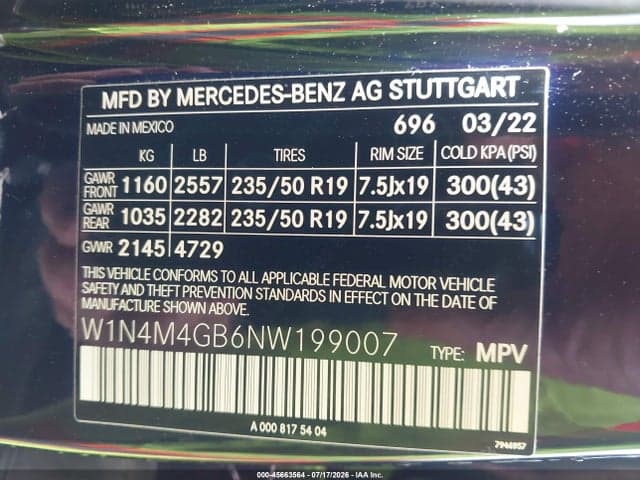 2022 MERCEDES-BENZ GLB 250 9