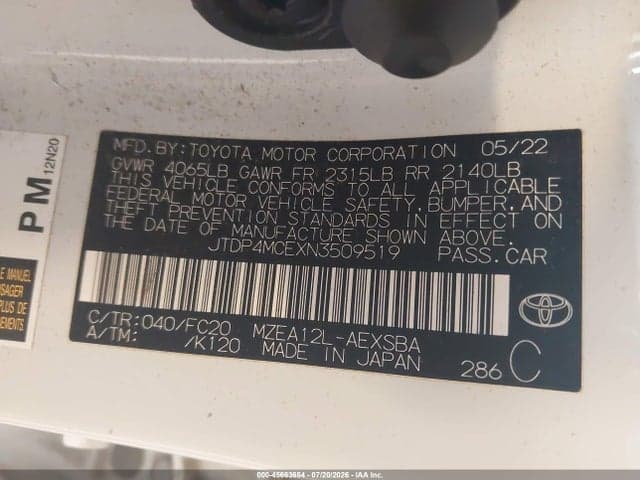 2022 TOYOTA COROLLA SE 9