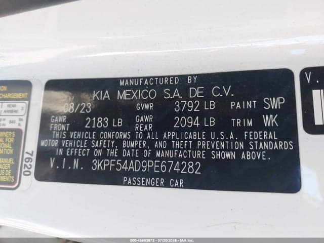 2023 KIA FORTE GT-LINE 9