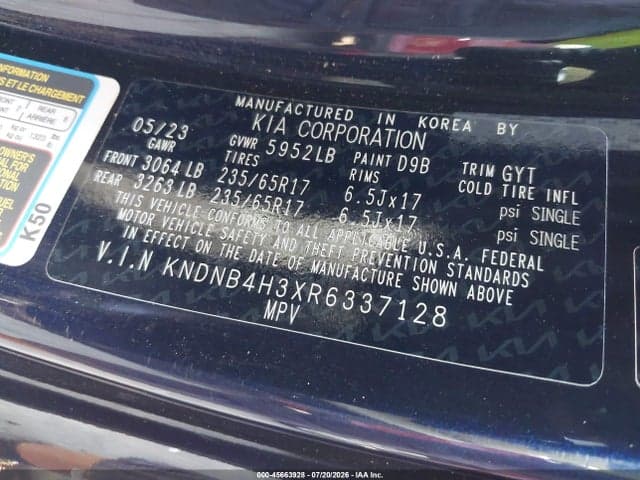 2024 KIA CARNIVAL MPV LX SEAT PACKAGE 9